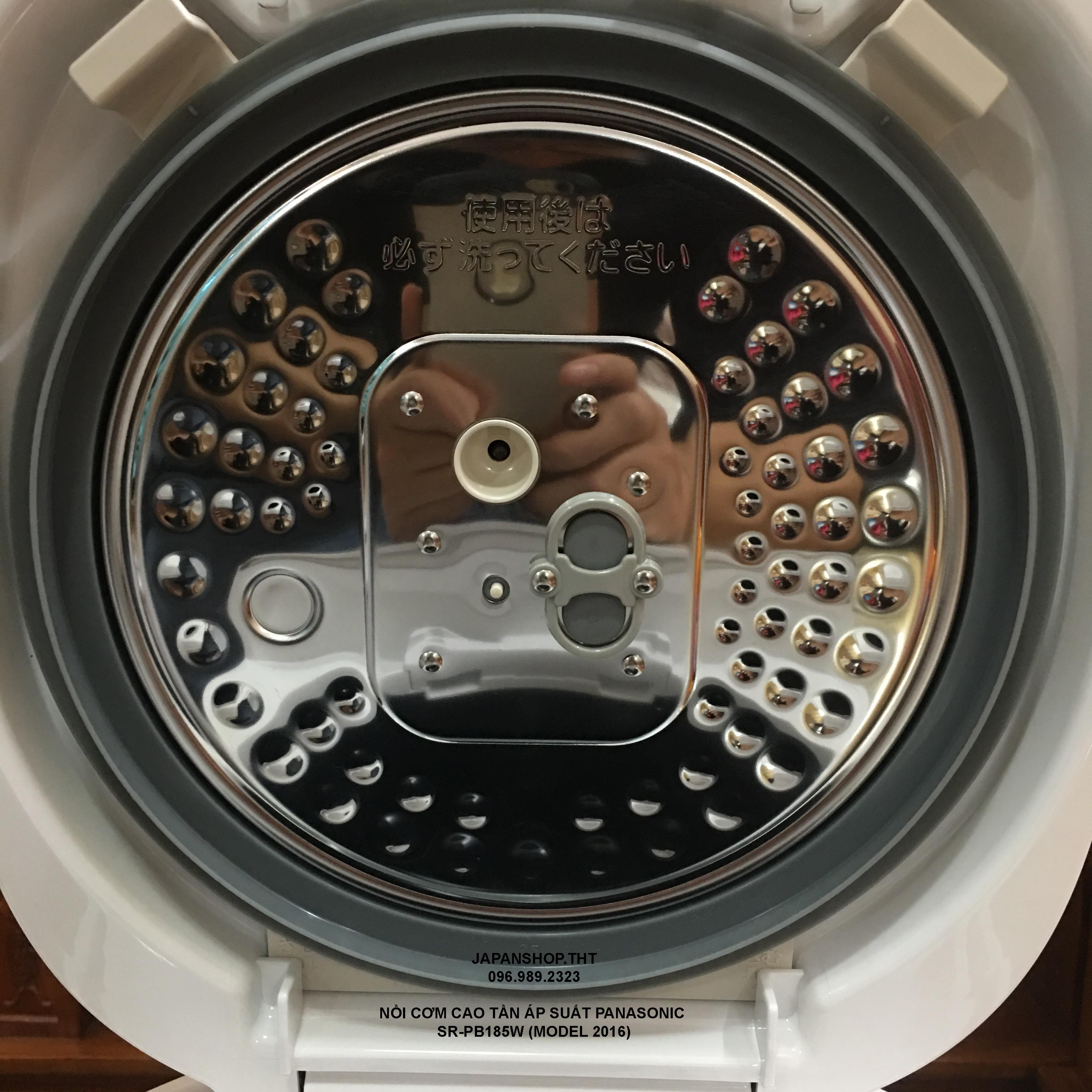 Click để xem ảnh lớn NỒI CƠM CAO TẦN ÁP SUẤT PANASONIC SR-PB185-W