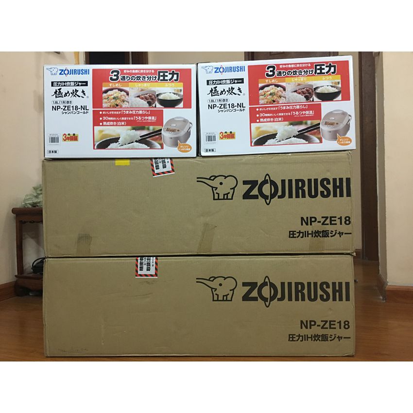 Click để xem ảnh lớn NỒI CƠM CAO TẦN ZOJIRUSHI (CON VOI) NP-ZE18-NL